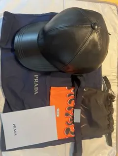 PRADA ナッパレザー ベースボールキャップ L sizeのサムネイル