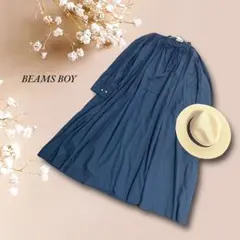 ビームスボーイ《F》ゆるダボ　コットンワンピース　ネイビー　紺　ゆったり