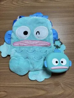 サンリオ　ハンギョドン　シリコンケース　ポシェット　二点セット