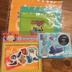 ズートピア2　Happyくじ ゲイリー ジッパーバッグ アクスタ ステッカー