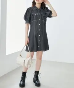 MAJESTIC LEGON デニムミニワンピースのサムネイル