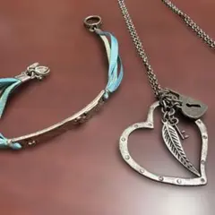 最終SALE‼️American eagleネックレス &ブレス2点難あり含む