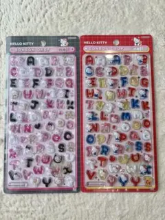 【正規品】ボンボンドロップシール　ボンドロ　キティ ２枚セット 文字