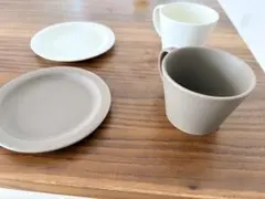 SAKUZAN 作山窯 Sara カップ&ソーサー 2客セット 美濃焼 箱なしのサムネイル