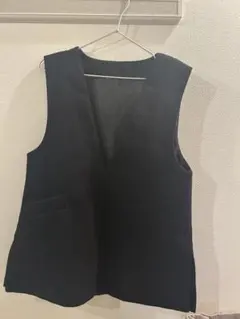 センスオブプレイス　ジャージメルトンVネックジレ