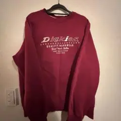 【Dickies】メンズスウェット赤 L 裏起毛