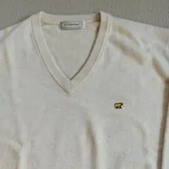 Golden Bear アイボリー Vネックニット