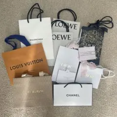 ショッパー　紙袋　ブランド　11枚　DIOR ロエベ　シャネル　他