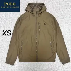 『現行モデル』　ポロラルフローレン　マウンテンパーカー　刺繍ロゴ　ベージュ　XS