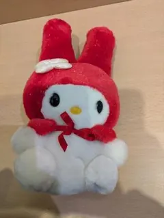SANRIO　マイメロディ ぬいぐるみ 赤と白　ラメver.レトロ