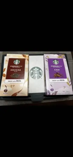 STARBUCKS VIA ティーエッセンスチャイ & ほうじ茶 セット スタバのサムネイル