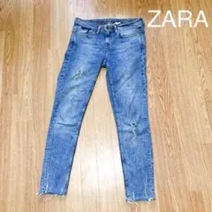 ZARA BASIC ストレッチダメージデニム