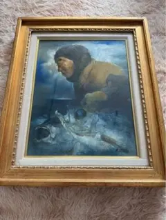 #遠藤昭吾『洞爺湖』 油彩画 共シール 直筆サイン 遠藤昭吾『洞爺湖』 油彩画 共シール 直筆サイン S-8 - メルカリ