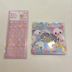 タイルシール おはじきフレークシール２点セット