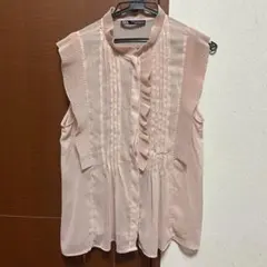 ZARA フリルノースリーブトップス