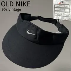 美品 90s OLD NIKE ヴィンテージ ナイキ サンバイザー ブラック