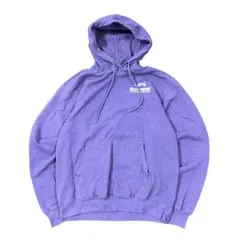 プリントパーカー　フーディー　紫　古着　used 7AS14