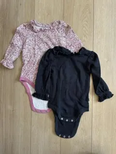 GAP フリル付き ボディスーツ 2点セット 6-12m