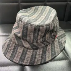 【美品】Supreme ジャガード ロゴ クラッシャー ハット 〈サイズM/L〉