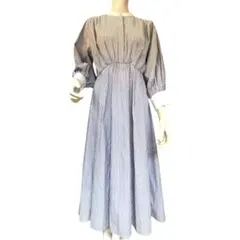 natural couture ストライプ　パール　ワンピース　サイズF