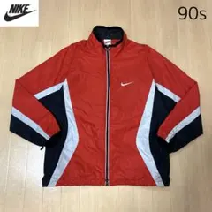 ナイキ　nike 90s ナイロンジャケット　両ドローコード　リフレクター　刺繍