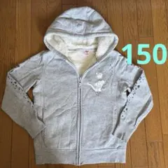 UNIQLO ディズニー ボアパーカー フーディー 150 アナ雪 エルサ 防寒