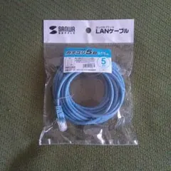 SANWA SUPPLY カテゴリ5e LANケーブル 5m 青