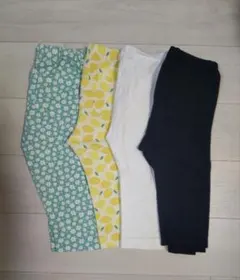 ボトムス女の子　レギンス　七分丈　4点セット 110cm ユニクロ　保育園