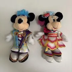 ミッキー＆ミニー ぬいぐるみバッジ 2体セット