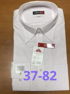 【未使用】TOPVALUドレスシャツピンクストライプ37-82形態安定ストレッチのサムネイル