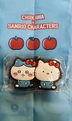 ちいかわサンリオキャラクターズ　なかよしラバーマスコット　ハチワレ・ハローキティ