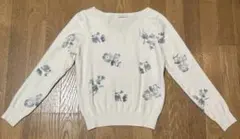 BE RADIANCE 花柄 長袖ニット