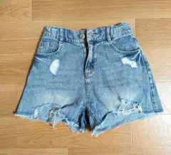 Lovetoxic ダメージ加工ハーフパンツ