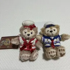 ダッフィーとシェリーメイ　ぬいぐるみキーホルダー
