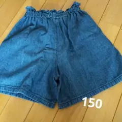 GU デニム ハーフパンツ 150cm