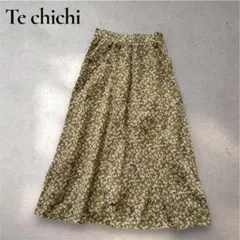 Te chichi テチチ ロングスカート フレアスカート 花柄 イエロー系のサムネイル