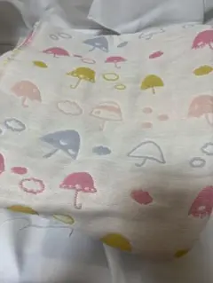 6重ガーゼ 130×110 キノコ きのこ 傘