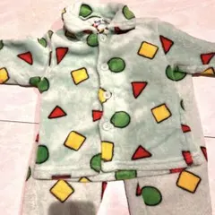 100クレヨンしんちゃんもこもこパジャマ　冬用あったかい長袖長ズボン