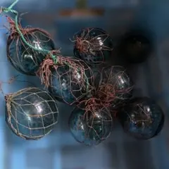 ガラス製浮き玉8個