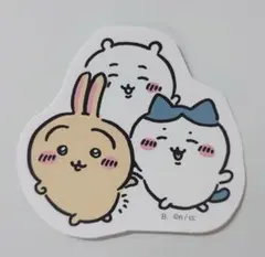 ちいかわ　ダイカットステッカーセット3　17.ちいかわ＆ハチワレ＆うさぎ