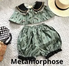 希少❤️メタモルフォーゼ カラスの羽柄 ドロワーズ　ケープ&ブルマセット♡ゴスロリ