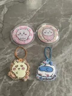ちいかわ　刺繍缶バッジ　ラバマスグミ3 ハチワレ　シーサー　ちいかわ