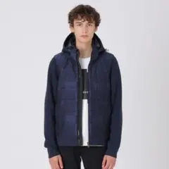 新品未使用　ニットブルゾン　ブルー　ブラックレーベル