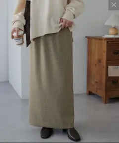 新品未使用　ディスコート　ウールライクナロースカート　ロングスカート　完売品
