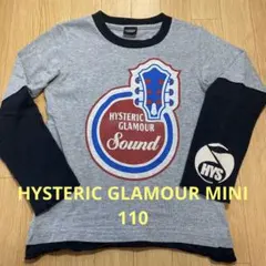 【HYSTERIC GLAMOUR MINI☆ロゴプリントレイヤードTシャツ】