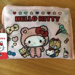 ハローキティ　エコバッグ　ショッピングバッグ　しまむら　ピンク　着ぐるみ