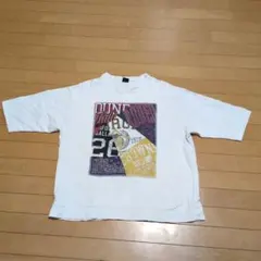 オーバーサイズ グラフィックTシャツ L 白