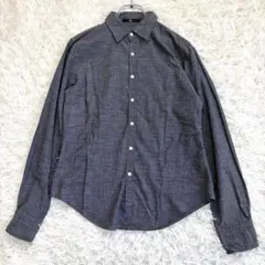 【美品】45rpm インディゴ 藍染め　長袖シャツ コットン 日本製のサムネイル
