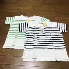 新品タグ付きpetit main Tシャツ130 2枚セット