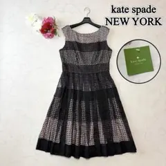 極美品【ケイトスペード】総レース 刺繍 花柄 ロングワンピース A